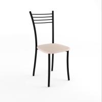 Стул Квинтет Стандарт (черный , к/з Бежевый)