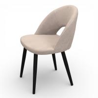 Стул Капри-4, Т170 (бежевый)+нога 1R38 (черный)