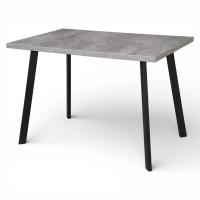 Стол Дублин CRAFT 32 ,1070*700,  нераскладной (ЛДСП Цемент темный) В2/Черный