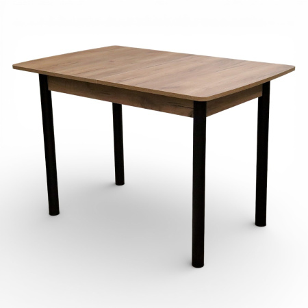 Стол кухонный Уют 3 110(+39)*70*75 Дуб крафт табачный/черный