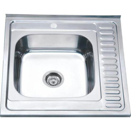 Мойка MG6-6060  L  (со сливной арматурой) 