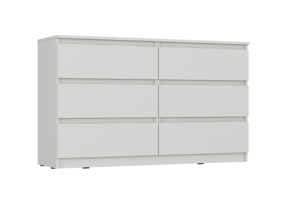 Комод К-17 Сити 6 ящ  белый