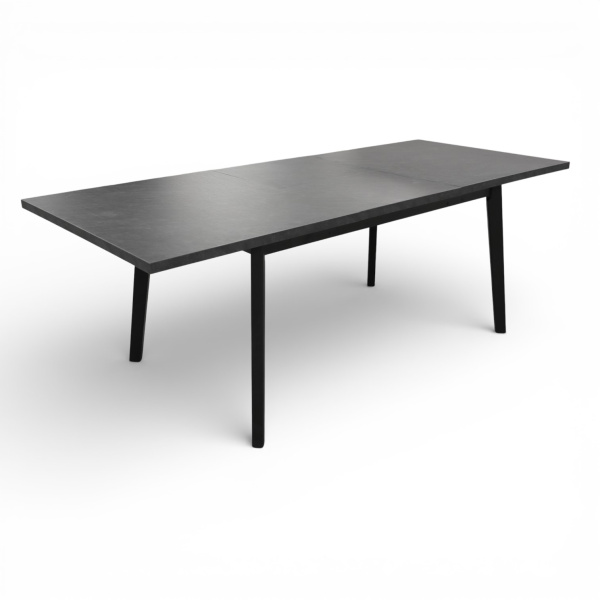 Стол Галактика 160,1600(550)*900 ЛДСП,Сланец Скиваро,подстолье  дерево, черный