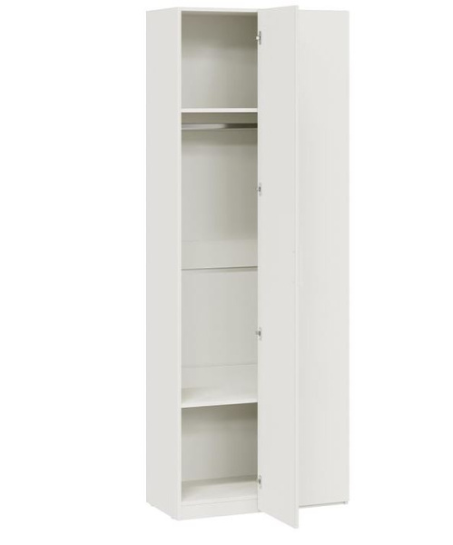 Стелла Шкаф угловой 402.23 Исп.2/Белый холст/Белый жемчуг