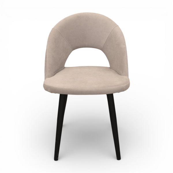 Стул Капри-4, Т170 (бежевый)+нога 1R38 (черный)