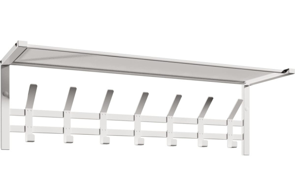 Вешалка Торонто 31 с полкой металл Белый*885